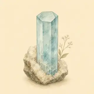 Aquamarine, the modern Pisces birthstone
