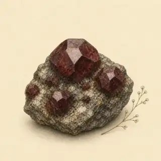 Garnet, the modern Capricorn birthstone