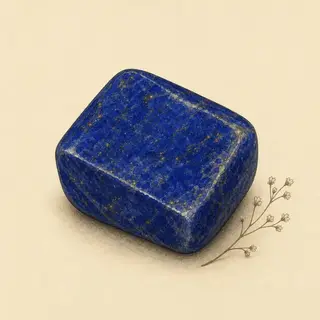 Hand-illustrated Lapis Lazuli on parchment